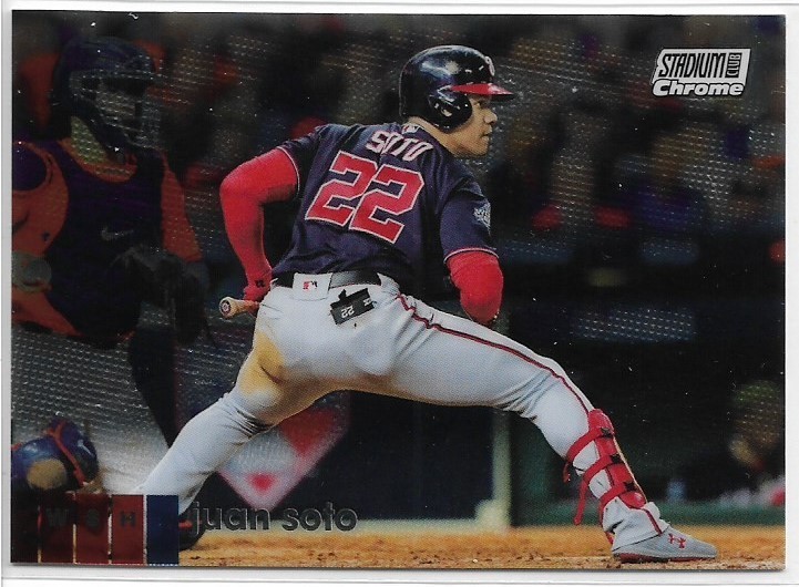 2020 Topps Stadium Club Chrome Juan Soto #104 Soto Shuffle Nationals Mets
