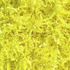Yellow Crinkle Cut Paper Shred Gift Basket Filler Confetti Easter Grass