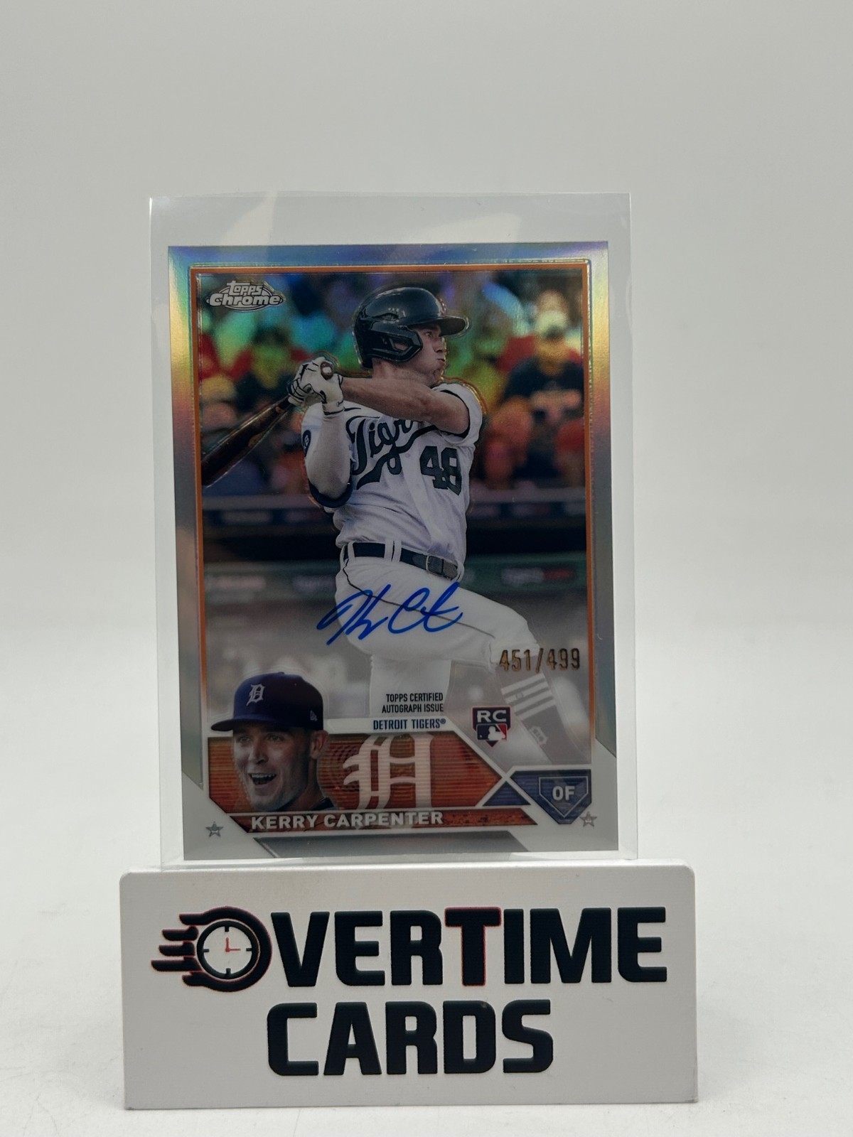 2023 Topps Chrome - Rookie Autographs Kerry Carpenter #RA-KCA Refractor /499