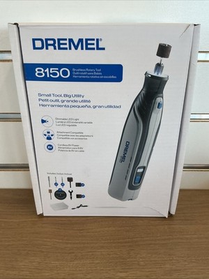 New Dremel 8150 8V Cordless Rotary Tool Kit with Brushless Motor & 20 Tool Kit