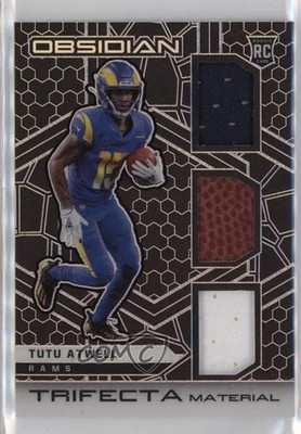 2021 Panini Obsidian Trifecta Material /100 Tutu Atwell #TM-TA Rookie RC gp1