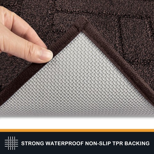 Dirt Trapper Door Mat 24" x 35.5", Non-Slip Machine Washable Entry Rug, Shoe ... - Bild 3 von 7