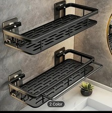 Shower Caddy Stainless Steel Rustproof Organizer W/ Hooks Bathroom New