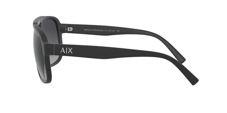 A|X ARMANI EXCHANGE мужчин AX4104S прямоугольные солнцезащитные очки, черный/серый градиент - Изображение 4 из 4