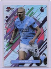 2026 Topps Finest Premier League Erling Haaland Rare Refractor Variation