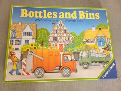 Rare Vintage Bottles And Bins Board Game By Ravensburger Recycle 1992
