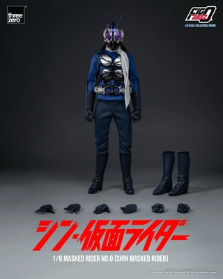 Threezero Shin Masked Rider Figzero Masked Rider Numberr 0 1/6 Figure