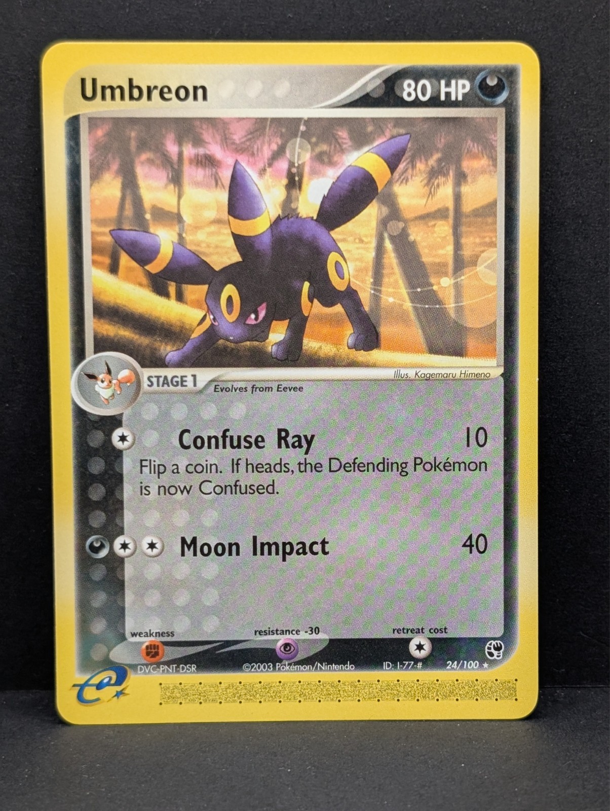 Umbreon 24/100 EX Sandstorm Regular Non-Holo Rare Pokemon TCG Nintendo NM