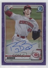 2020 Bowman Draft Chrome Picks Purple Refractor 121/250 Bryce Bonnin Auto 0a98