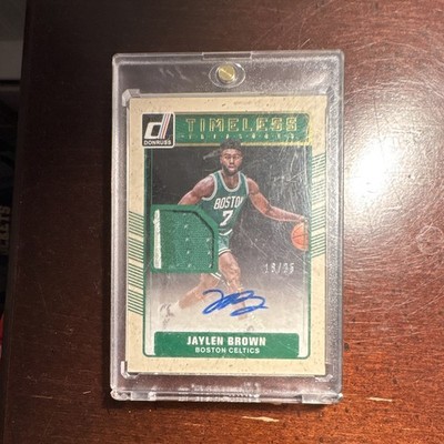 Panini 2016-17 Donruss Timeless Treasures Jaylen Brown Patch Auto #4 13/25