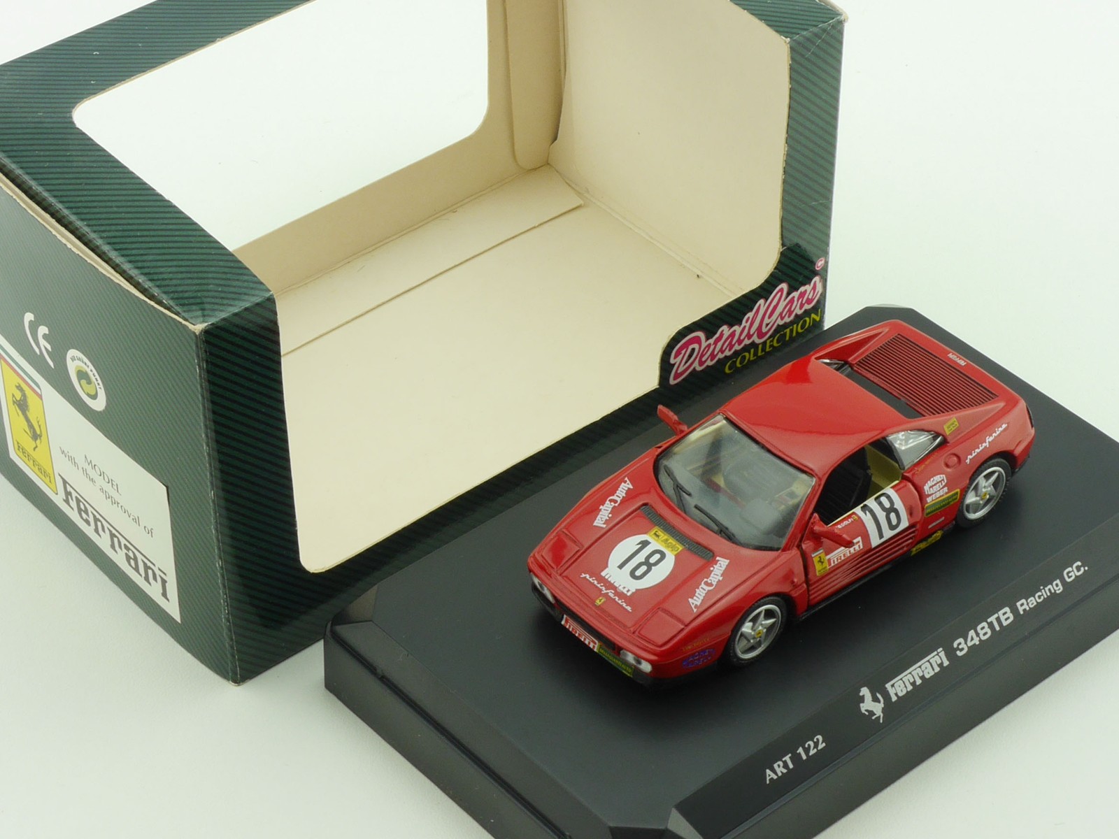 Detail Cars Art 122 Ferrari 348 TB GC Racing Die Cast 1:43 OVP 1603-10-49