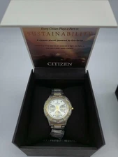Citizen Eco-Drive Gemmed Stainless Women's Quartz Watch - FD2074-55A NEW