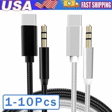 TypeC to Aux Cable USB Type-C Male To 3.5mm Cord Car AUX Music Audio Adapter Lot
