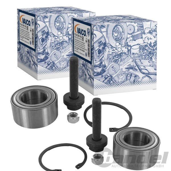 2X Vaico RADLAGER-SATZ Vorne Hinten Beidseitig Passend FÜR Ford Galaxy Seat-image