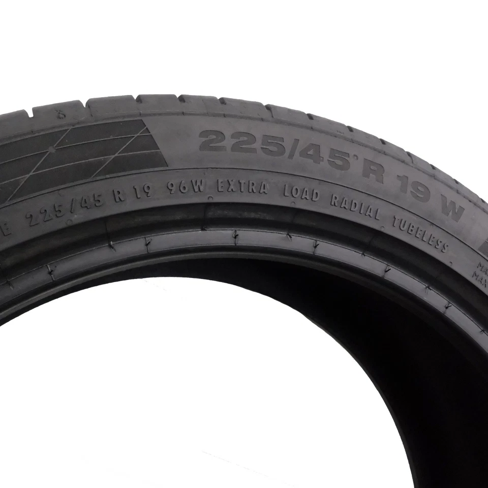 2 X CONTINENTAL 225/45 R19 96W XL SportContact 5 Pneus D'Été DOT16 6,2-5,8Mm - Photo 4/4