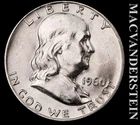 1960-D Silver Franklin Half Dollar - Choice Gem Brilliant Unc+++  #L2817