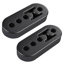 2PCS Exhaust Hanger,Rubber Muffler Hanger,4 Holes Adjustable Insulator Bushin...