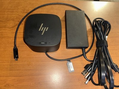 HP Thunderbolt Dock 120W G4 Docking Station TB4 4J0A2AA w/ AC Adapter - Clean