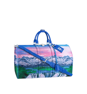 Louis Vuitton Keepall 50B Landscape Duffle Designer Weekender