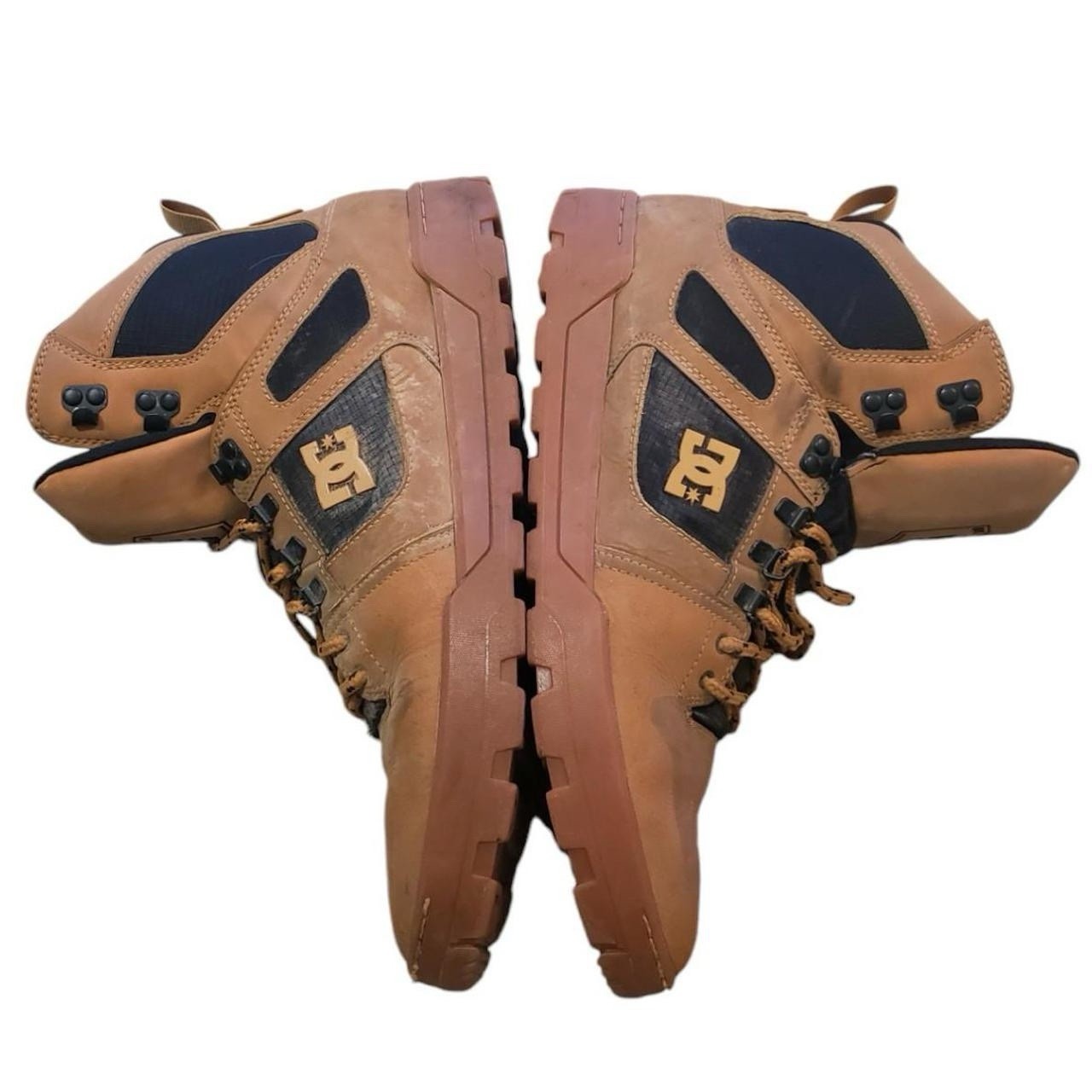 ***RARE*** DC SHOES PURE HIGH TOP MENS CASUAL  3M SKATER BOOTS WHEAT BLACK SZ 13 image 7