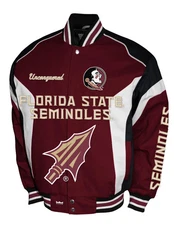 Florida State Seminoles Franchise Club Driven Twill Jacket - Burgandy