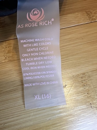 As Rose Rich Girls Crisscross Spaghetti Shoulder Strap UPF 50 Swimsuit Top|Sz:XL - Picture 6 of 14