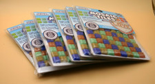 Lot of 6 packs - MOSAIC TILES square color tiles by Horizon - 56 tiles/pack