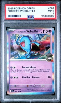 Team Rocket's Wobbuffet 082/182 Sv10: Destined Rivals Holo for