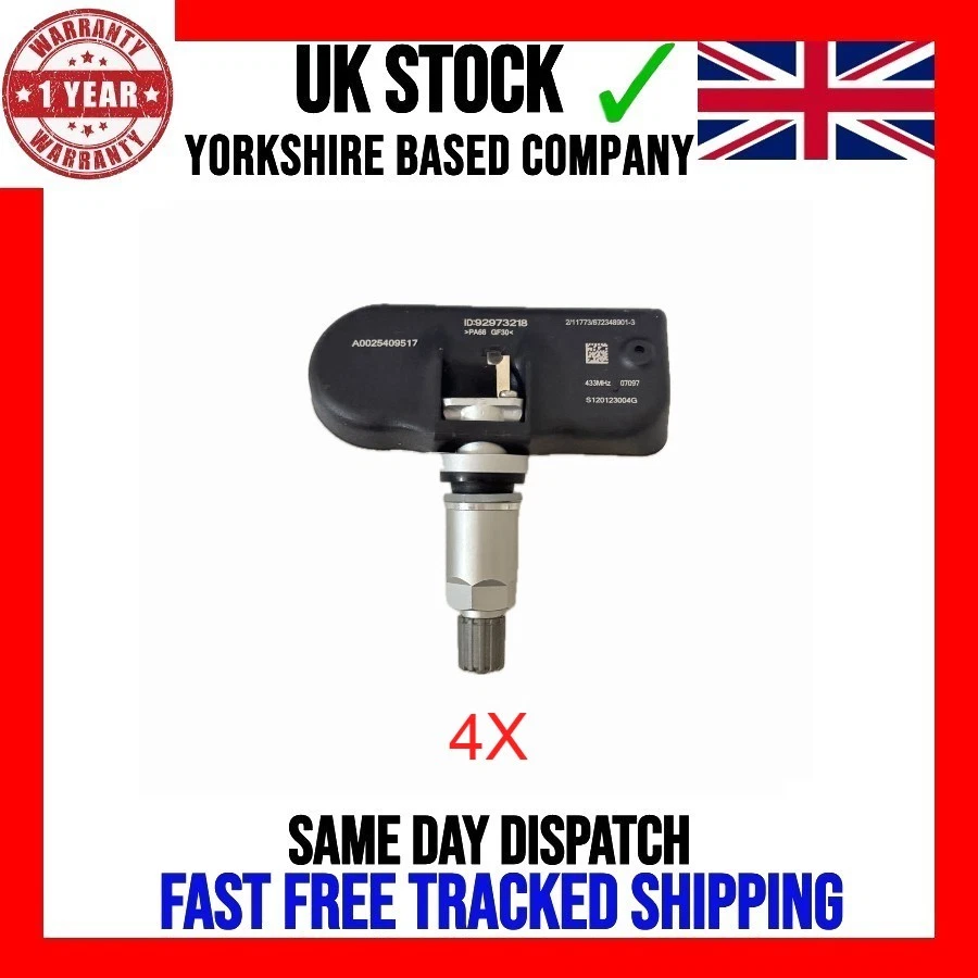 4X NOVO SENSOR DE PRESSÃO DOS PNEUS TPMS 433 MHz compatível com peugeot 307 2003-2007 9681102280 - Imagem 2 de 4