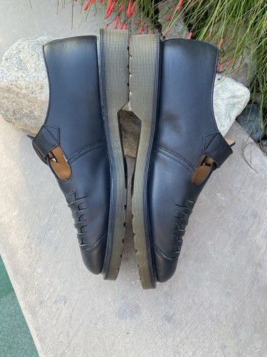Dr. Doc Martens MICA UK 9 BLK Black Fisherman Sandals Men’s US 10 -Women’s 11 - Picture 2 of 7