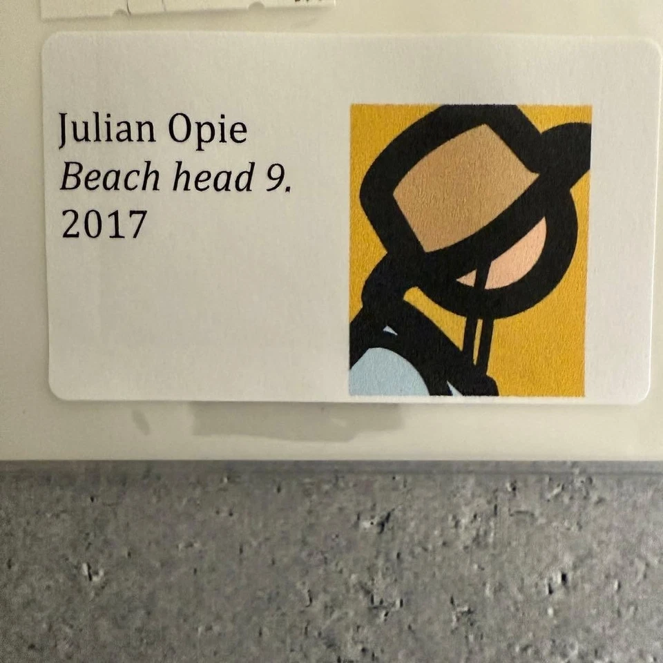 Julian Opie Beach Head 8 + 9 juego de 2 tarjetas 3D corte láser impresiones en color 2017 Reino Unido Foto 4 de 4