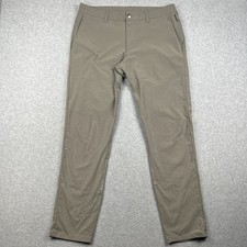 Lululemon ABC Slim Fit Commission Warpstreme Pants 36x31 Beige Stretch M5AF2S