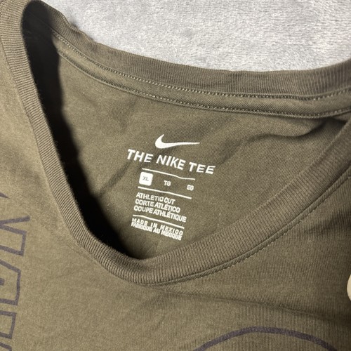 Nike United States Navy Seabees Green T-Shirt Herren Gr. XL Camo Athletic Cut L/S - Bild 3 von 9