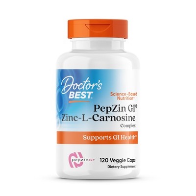 Doctor's Best PepZin GI, Zinc-L-Carnosine 1 Count (Pack of 120), No Color 