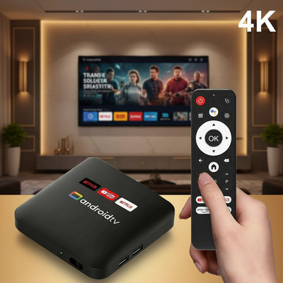   4K Android 13 Smart TV Stick H96 Max 2GB RAM 8GB WiFi mit Netflix Prime Box
