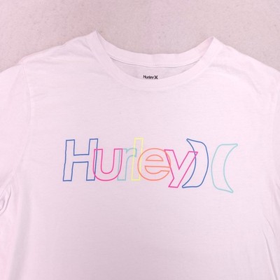 Hurley Casual Crew Neck Graphic T-Shirt Mens Size Extra Large XL White