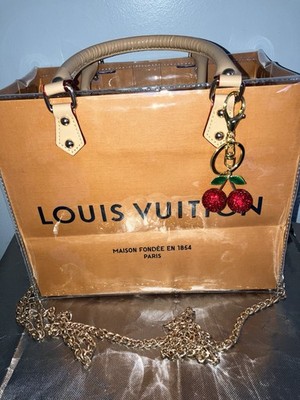 Louis Vuitton Authentic Shopping Bag Purse w/ PVC Plastic Protector