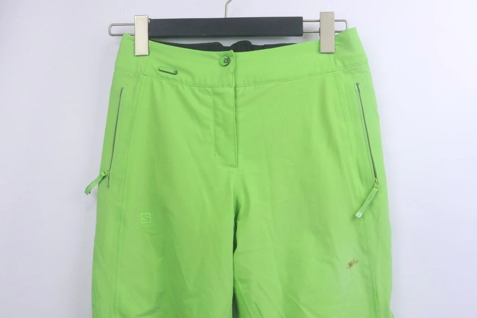 Pantalones de esquí deportivos de invierno verde SALOMON talla XS Foto 3 de 4