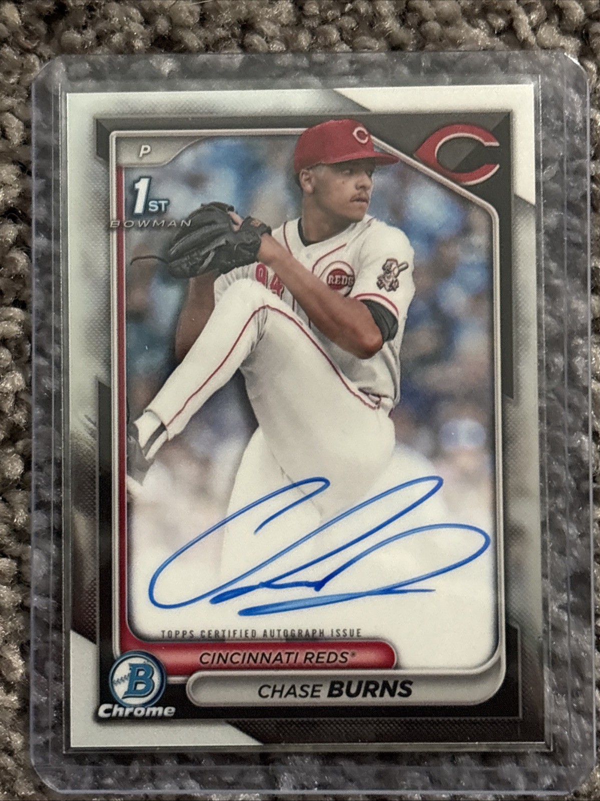 2024 Bowman Draft Chrome 1st Chase Burns Auto #CPA-CB