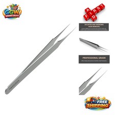 Ultra Sharp Stainless Steel Tweezers for Ingrown Hair Splinter Removal