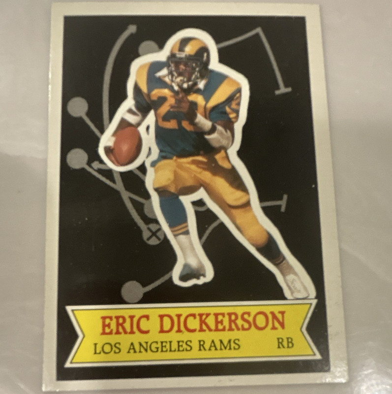 Topps 1984 NFL Football Stars Eric Dickerson Rams Collector’s Edition #7/30