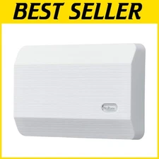 Wired Door Chime with Elegant White Finish and Two Custom Tones for Homes