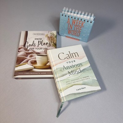 Christian Devotional Set Calm Your Anxious Mind Know Gods Plans DaySpring Flip