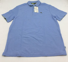 Tommy Bahama Mens 5 O'Clock Polo in Light Sky Size Medium