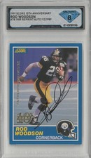 1999 Score ROD WOODSON #78 Auto /1989 💎 DSG 8 NM/Mint