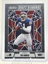 2024 Panini Absolute Football # DD-TBR Tiki Barber Draft Diamonds 