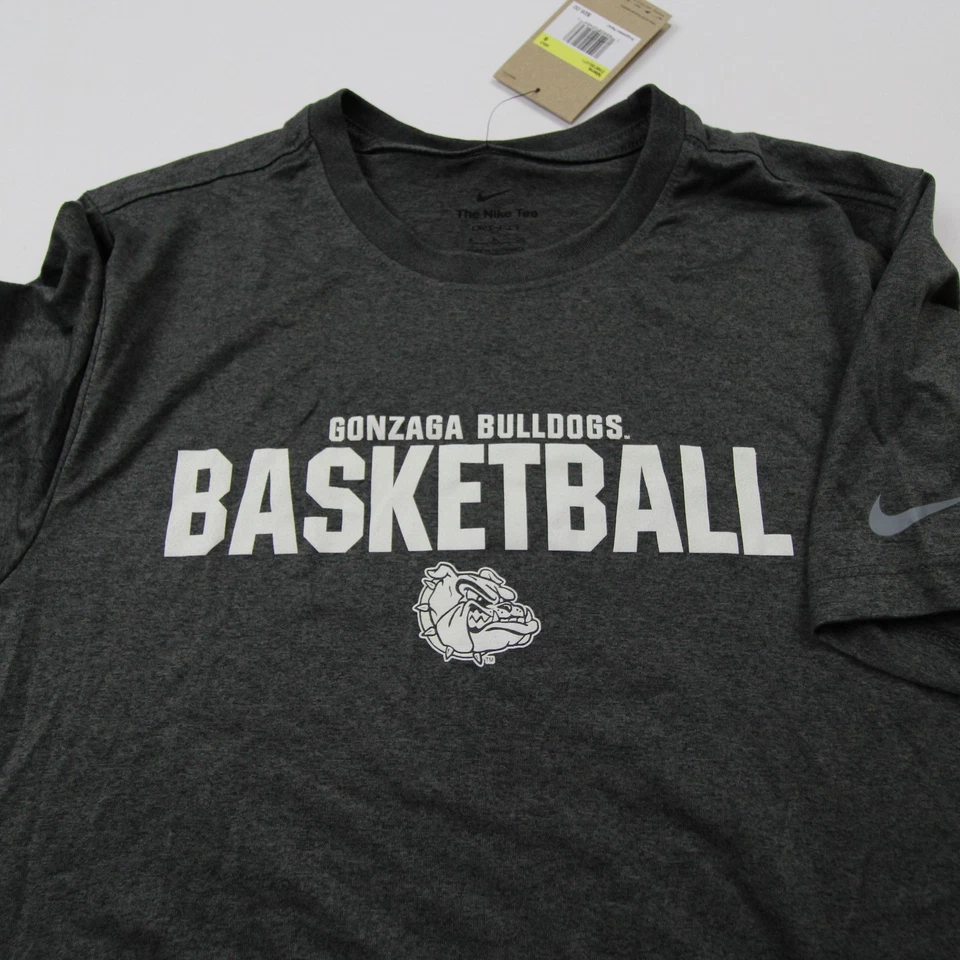 Gonzaga Bulldogs Nike Dri-Fit Short Sleeve Shirt Men's Gray New - Image 4 of 4
