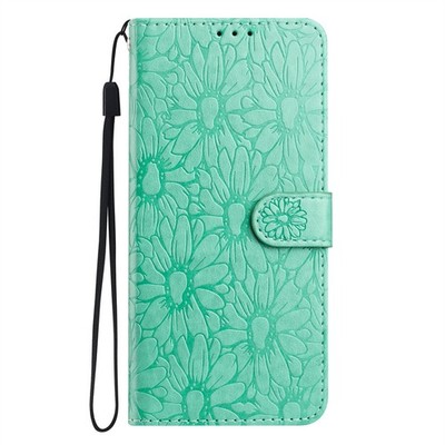 Flip Leder Handy Hülle für Samsung S9 S8 S10E A5 A8 Note 20 10 Daisy Wallet Case