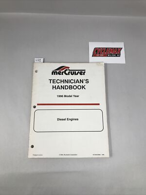 1996 Mercruiser Diesel Engines Technicians Handbook (448) | eBay