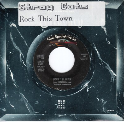 Stray Cats - Rock This Town / Stray Cat Strut (19??) - 7'' Single US (RE) X-7109